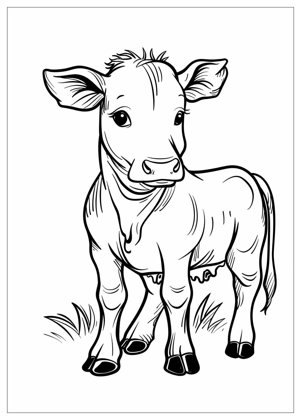 Cow Coloring Pages-2