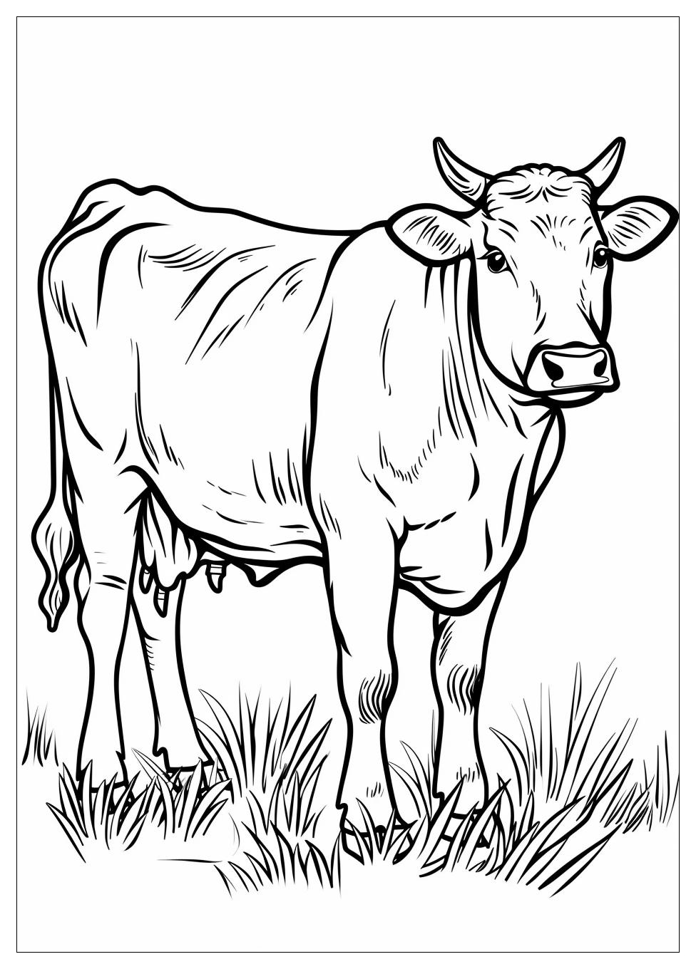 Cow Coloring Pages-3