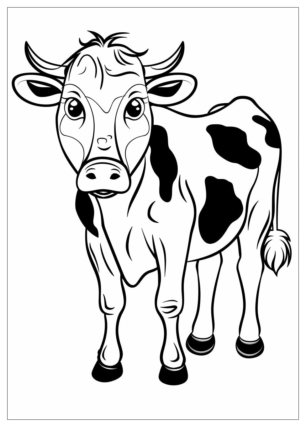 Cow Coloring Pages-4