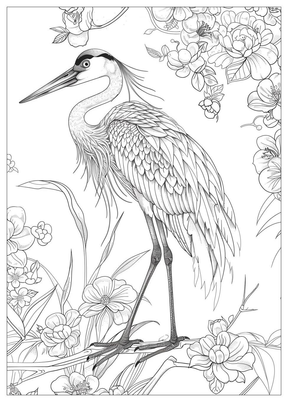 Crane Coloring Pages-17