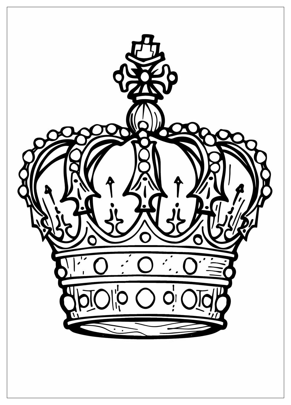 Crown Coloring Pages-4