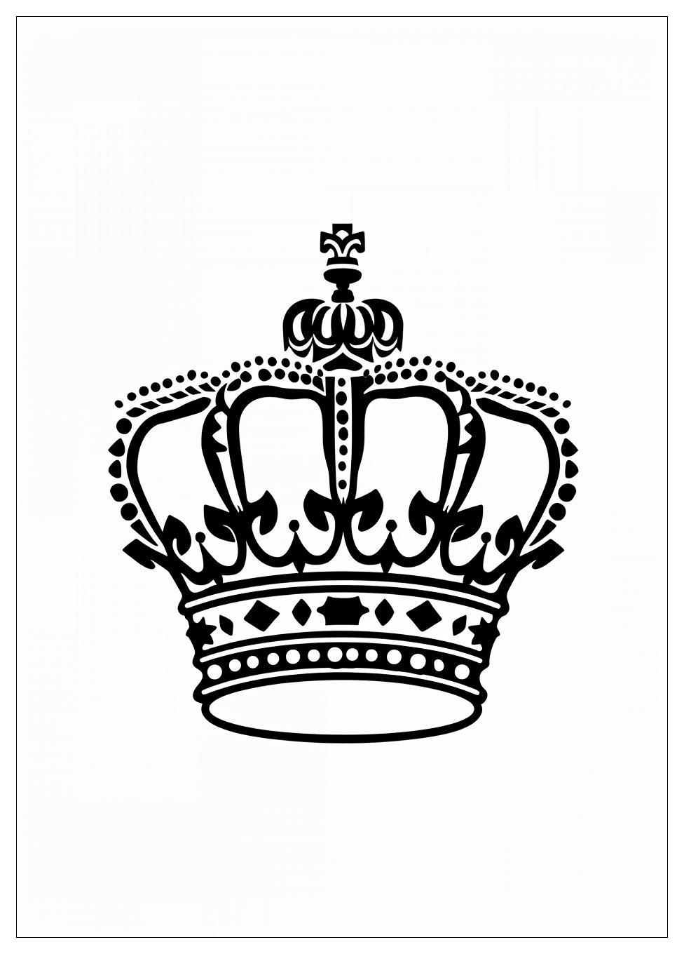 Crown Coloring Pages-5