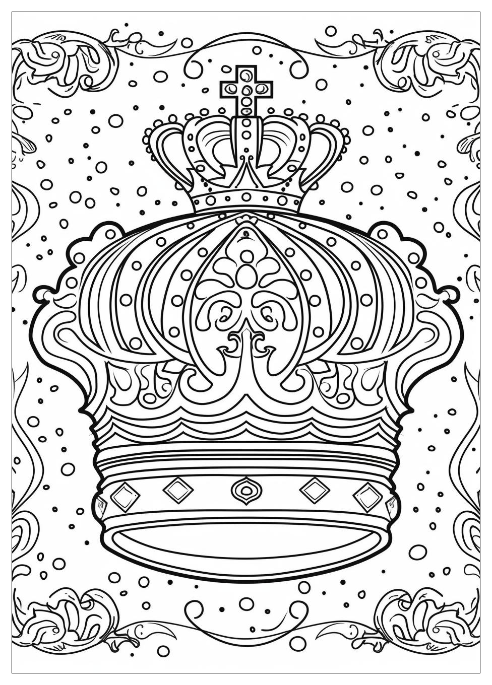 Crown Coloring Pages-6