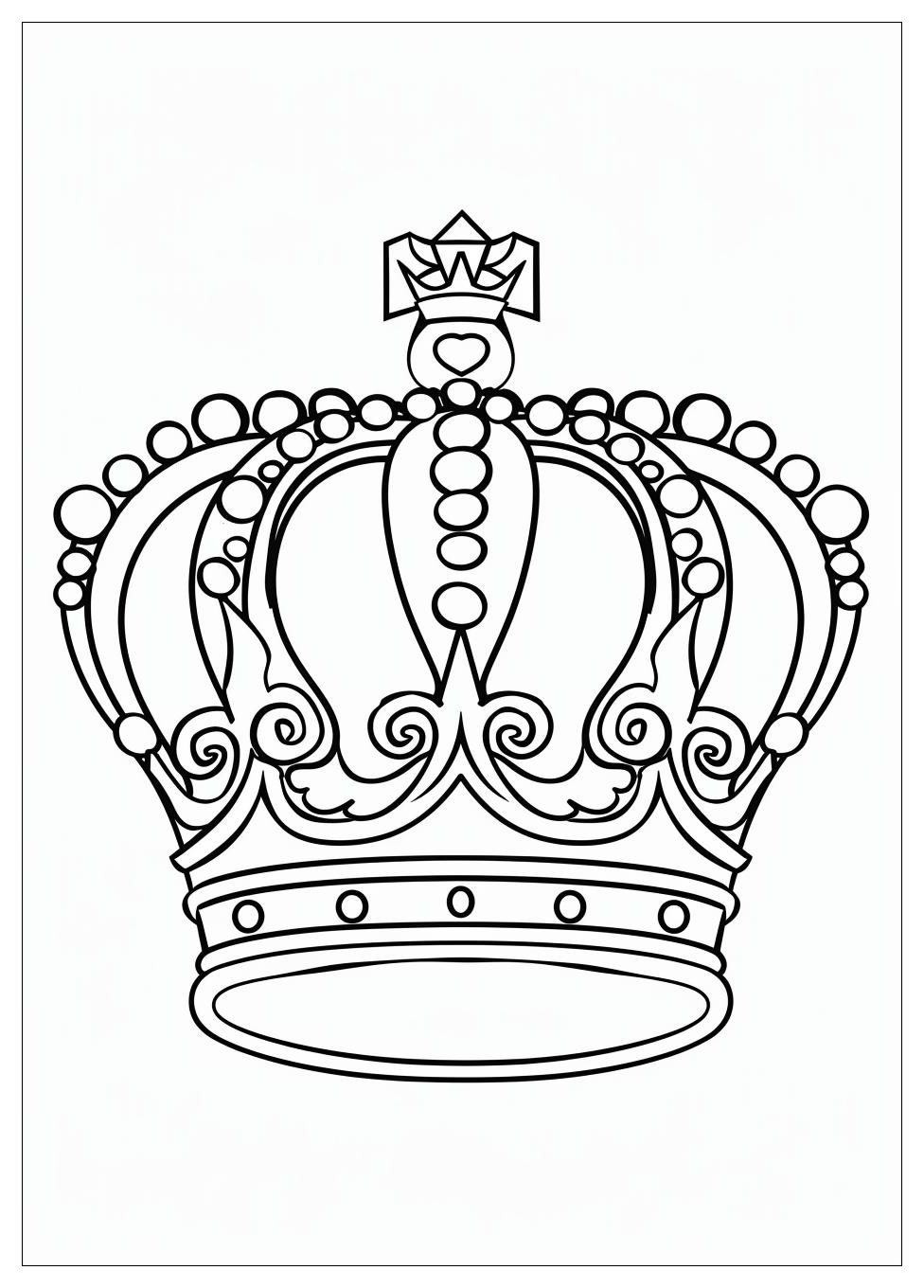 Crown Coloring Pages-7