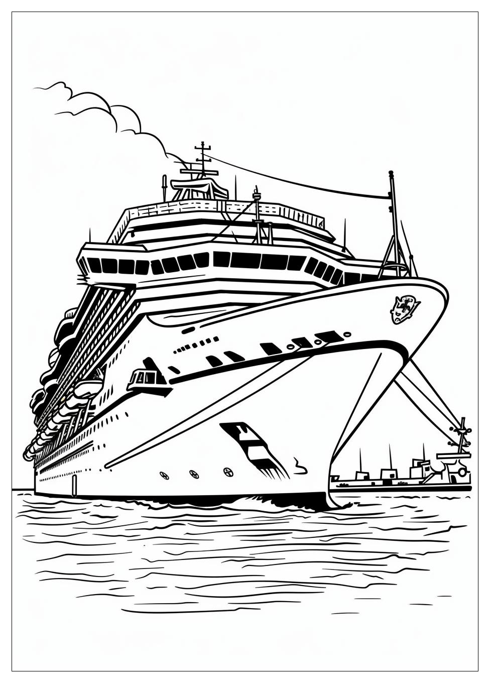 Cruise Ship Coloring Pages-1