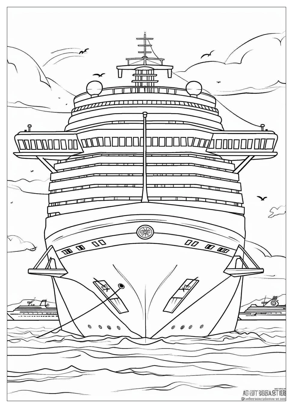 Cruise Ship Coloring Pages-7