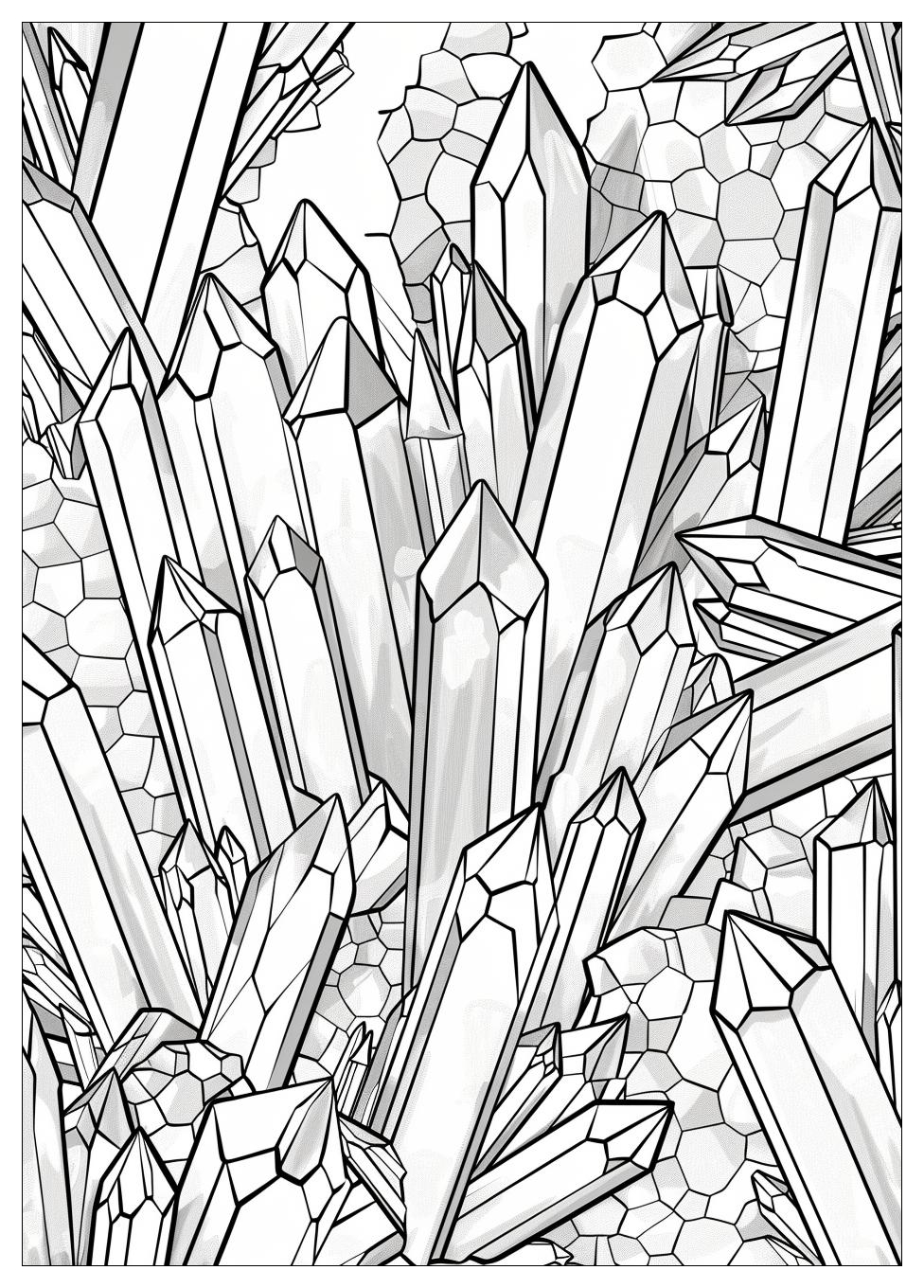 Crystal Coloring Pages-1