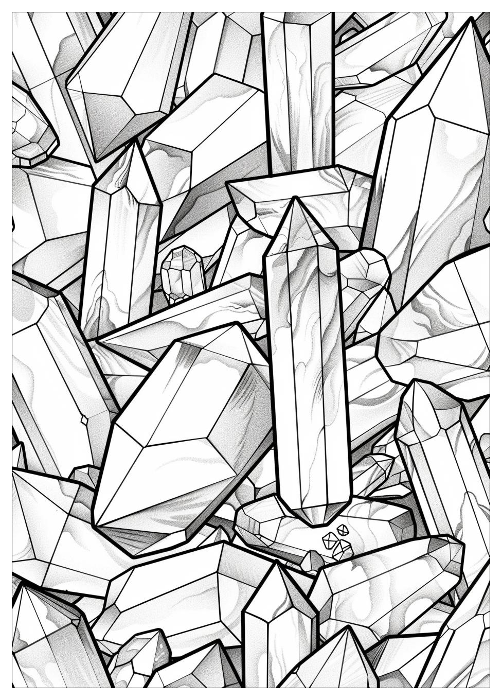 Crystal Coloring Pages-11