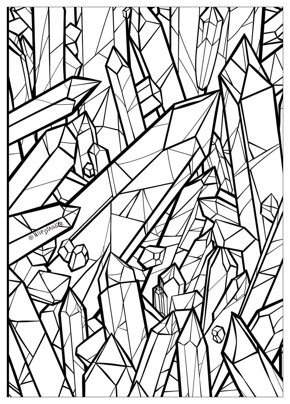 Crystal Coloring Pages-12