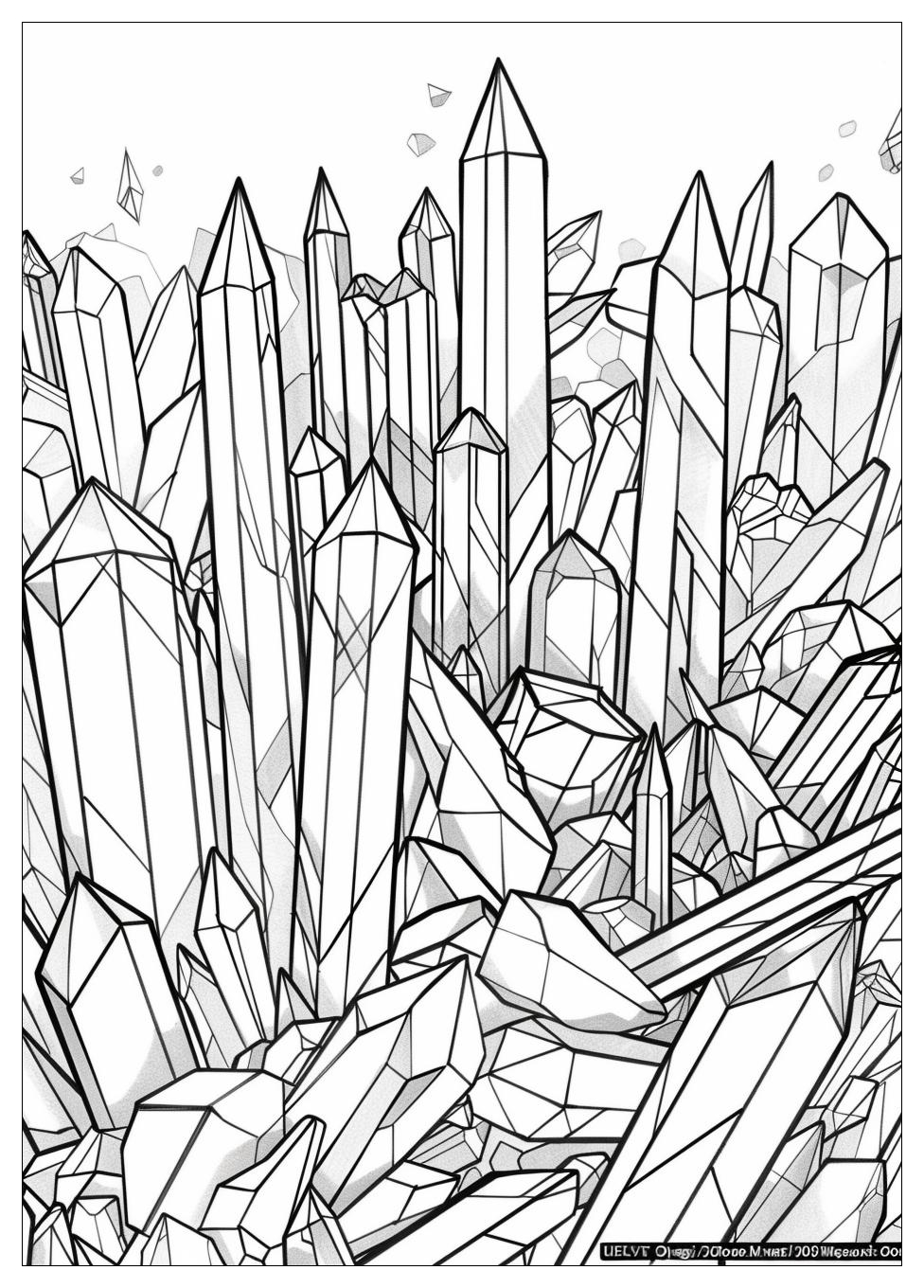 Crystal Coloring Pages-14