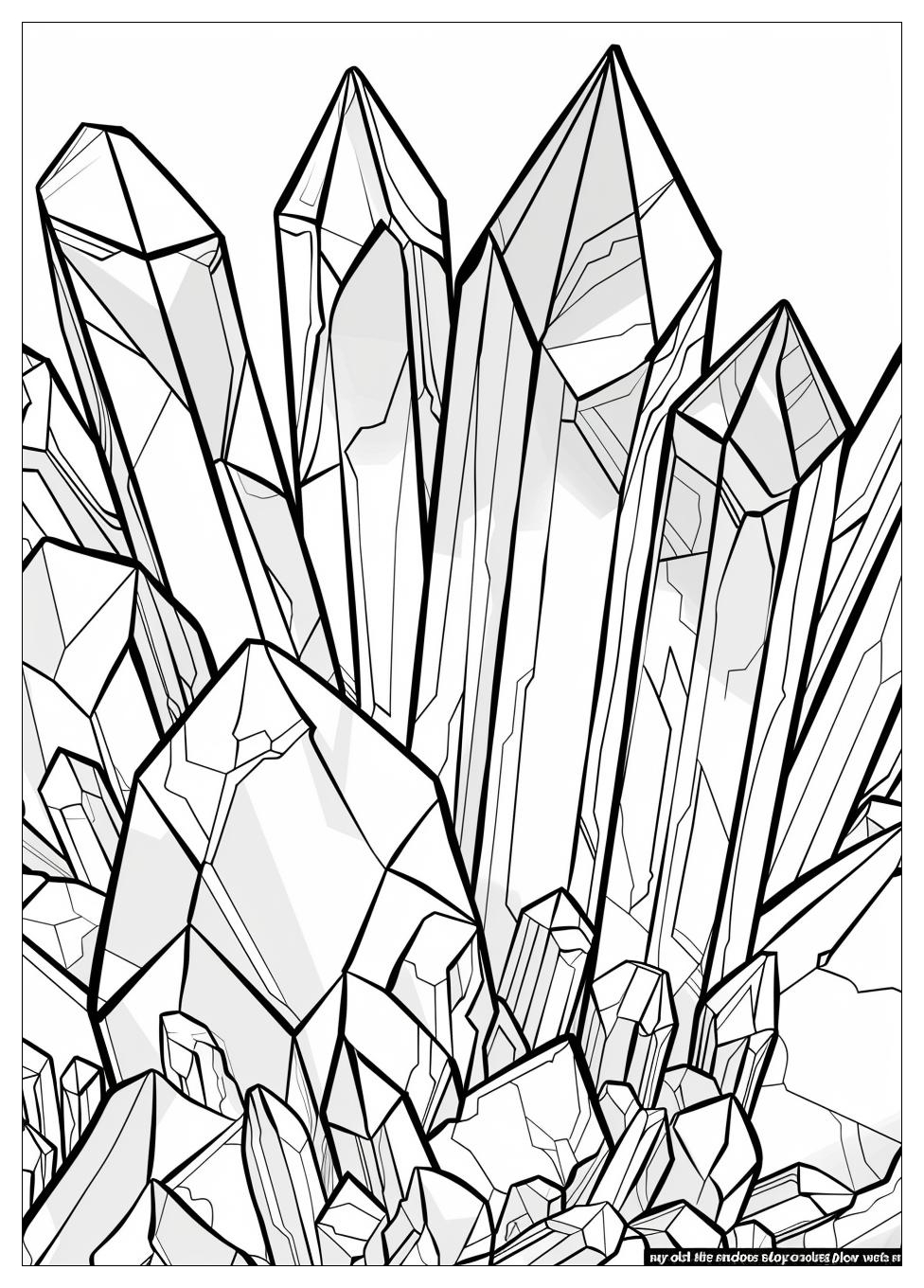 Crystal Coloring Pages-3