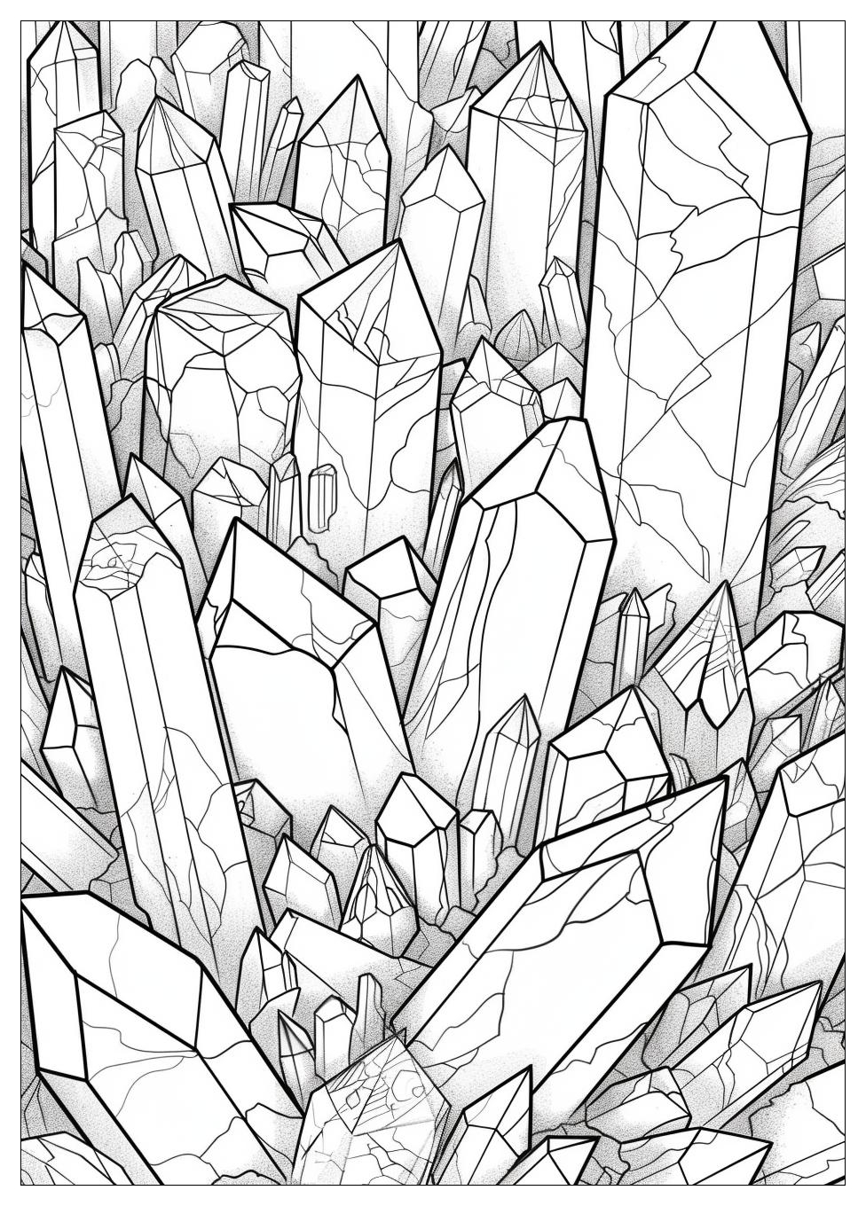 Crystal Coloring Pages-6