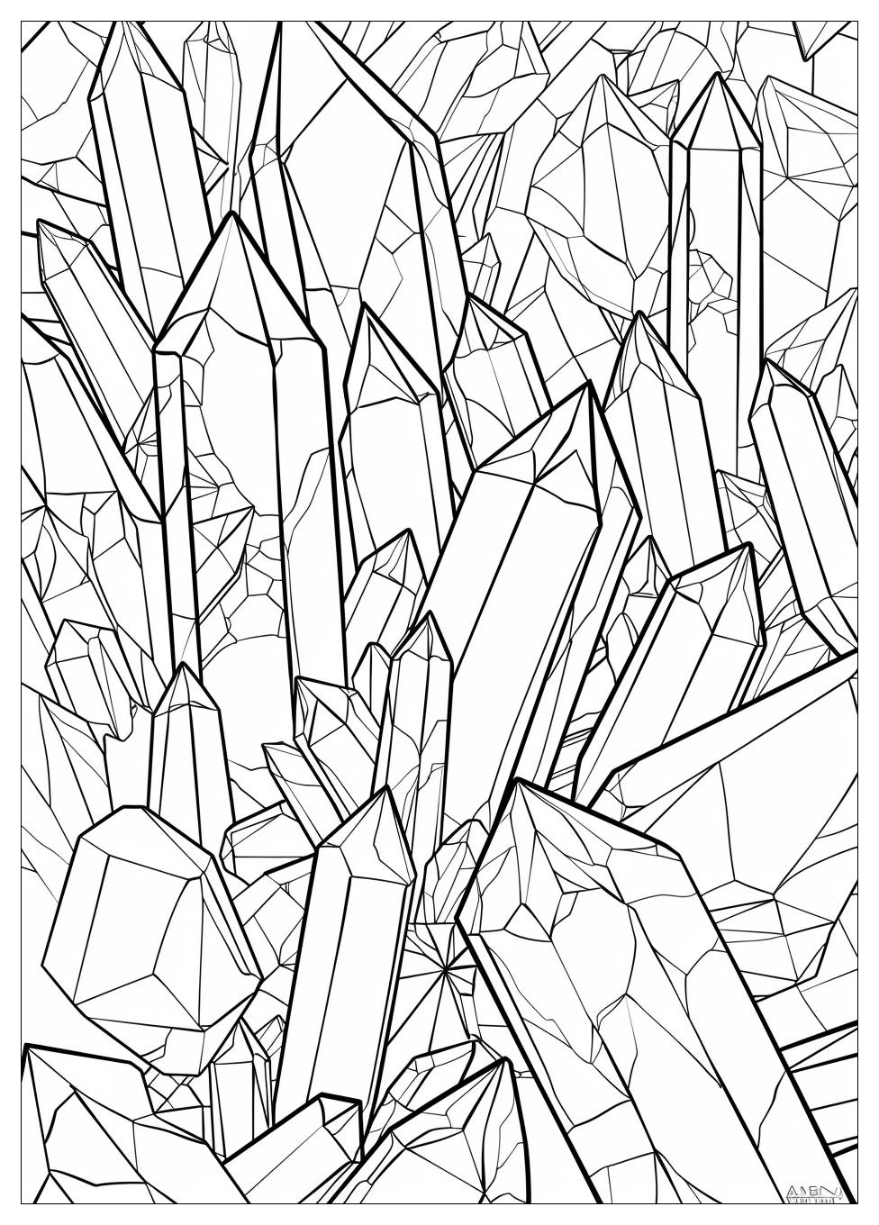 Crystal Coloring Pages-8