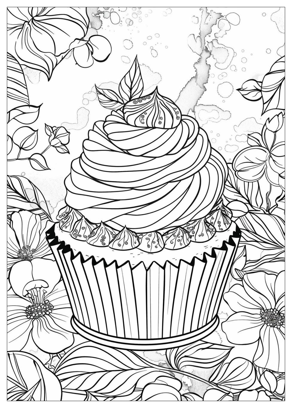 Cupcake Coloring Pages-1