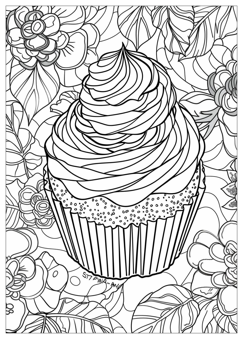 Cupcake Coloring Pages-10