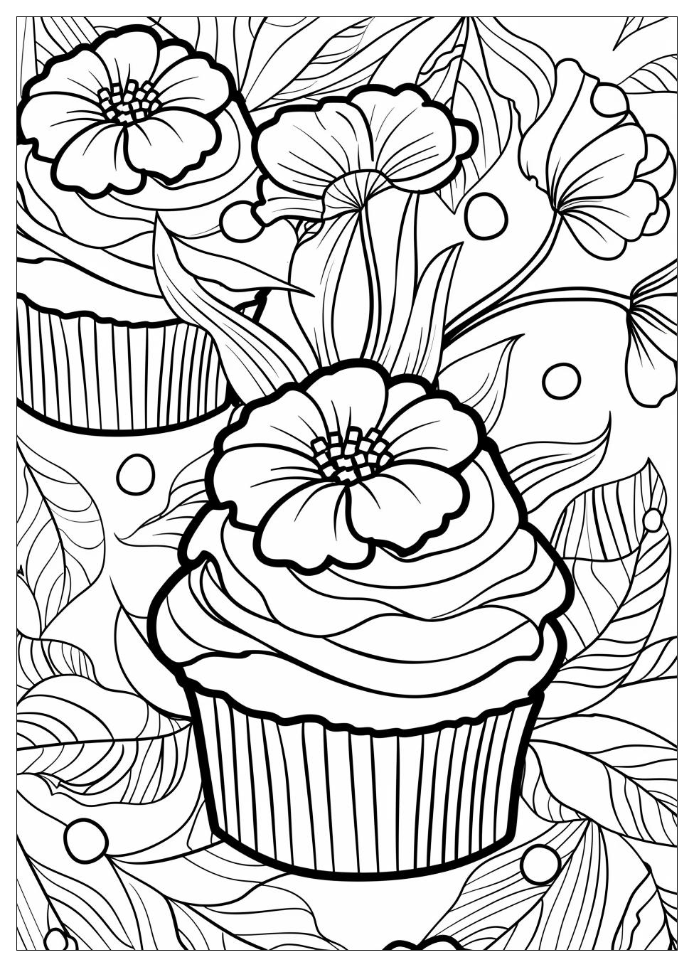 Cupcake Coloring Pages-11