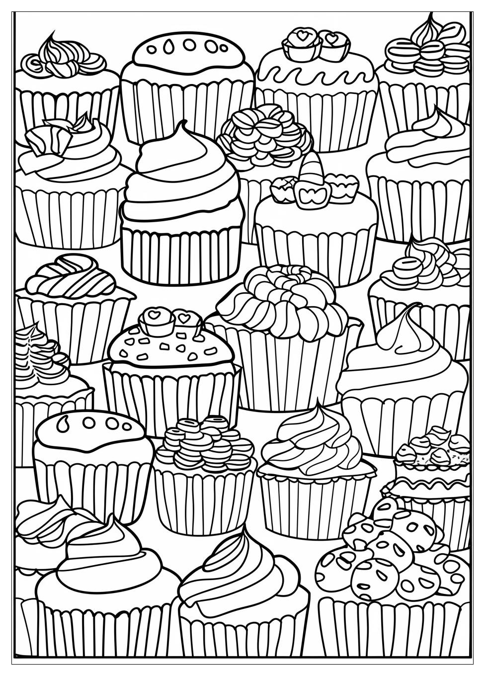 Cupcake Coloring Pages-12