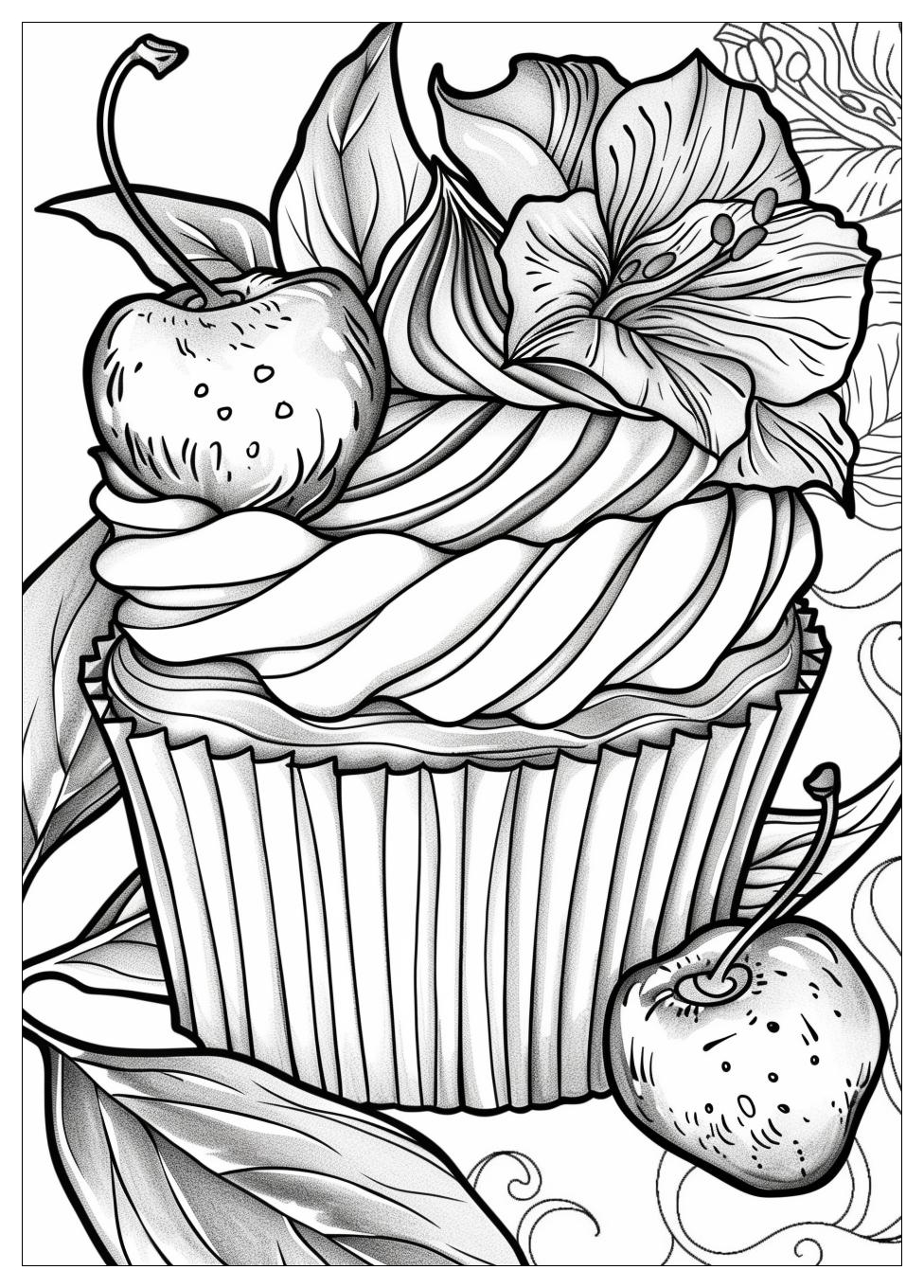 Cupcake Coloring Pages-13