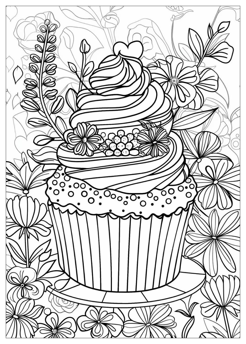 Cupcake Coloring Pages-14