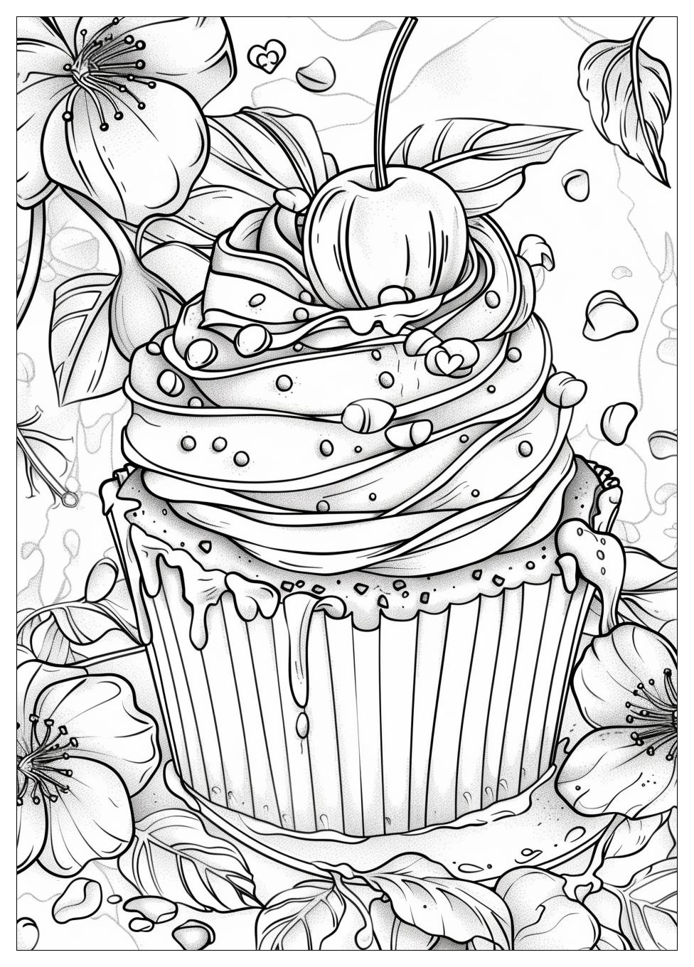 Cupcake Coloring Pages-15