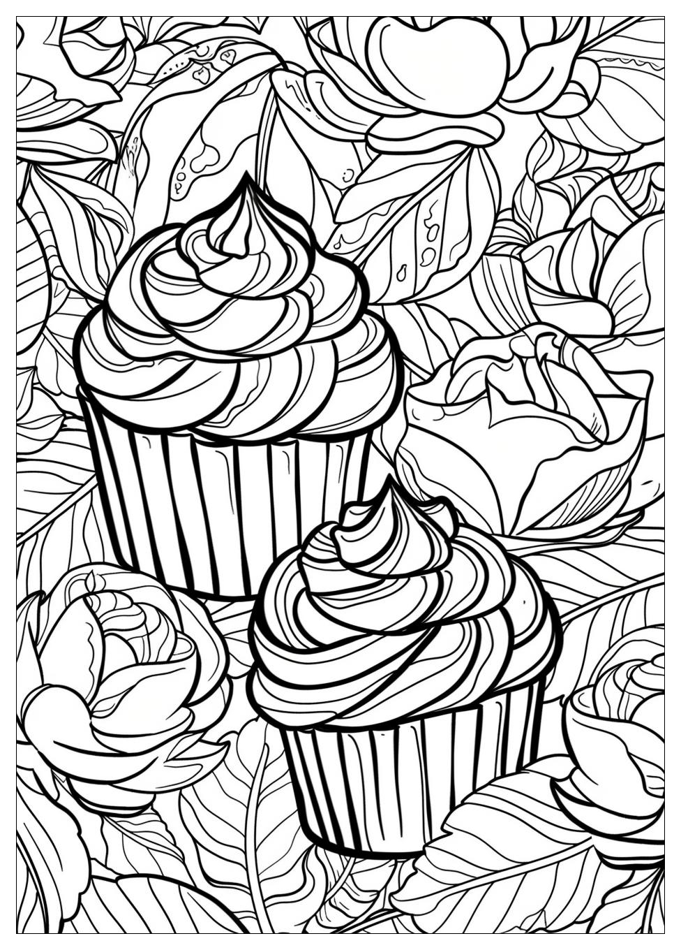 Cupcake Coloring Pages-16