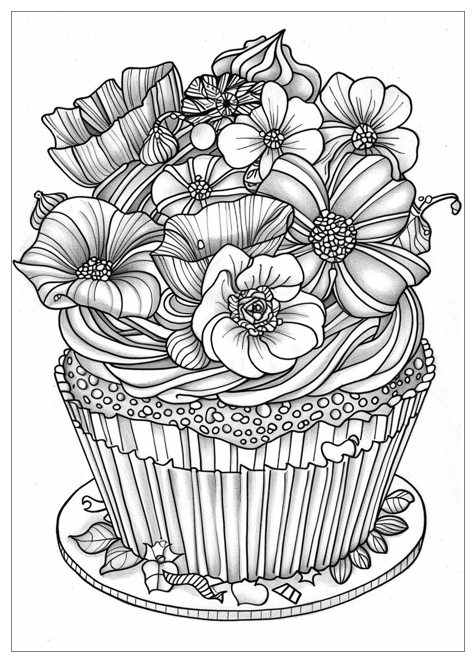 Cupcake Coloring Pages-17