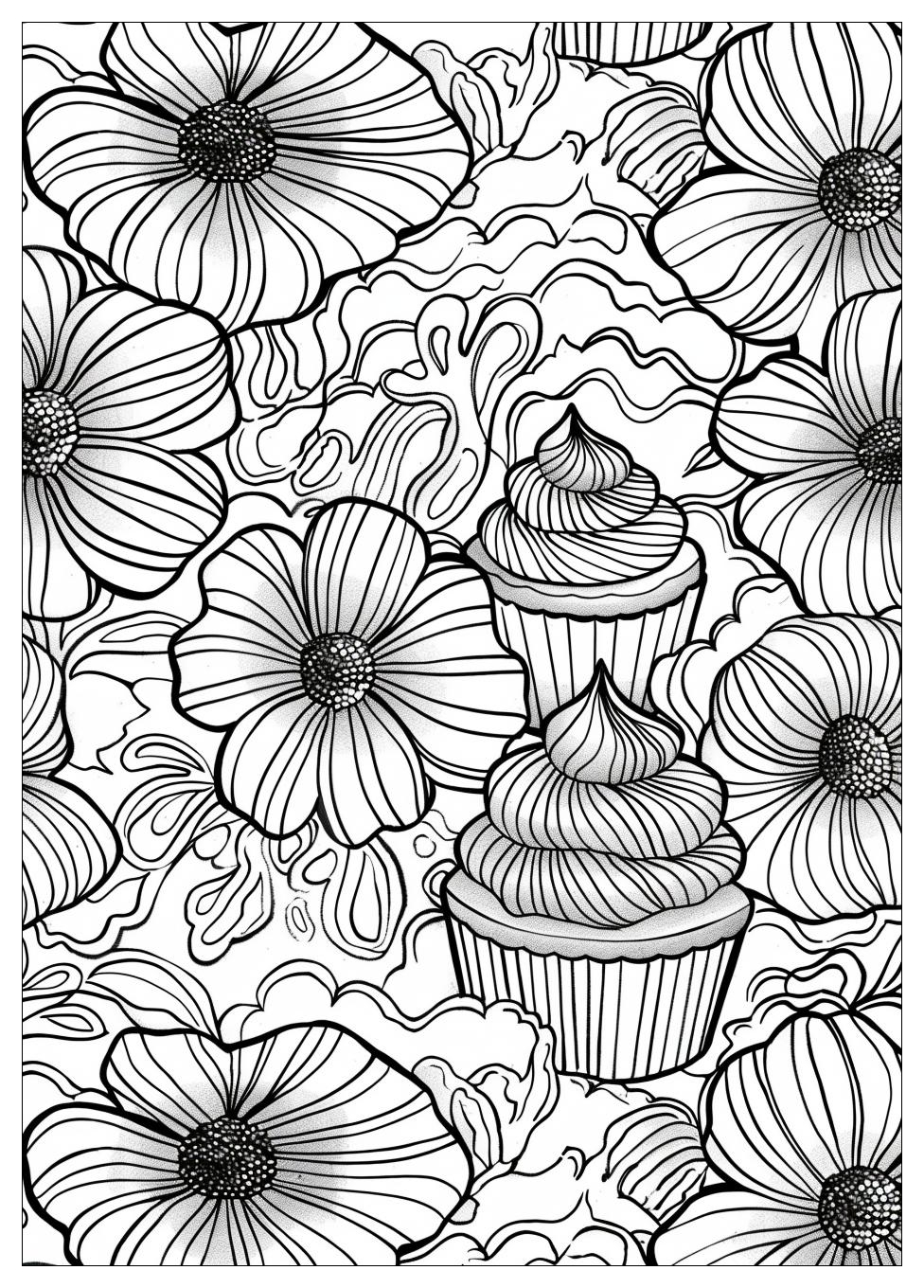 Cupcake Coloring Pages-18