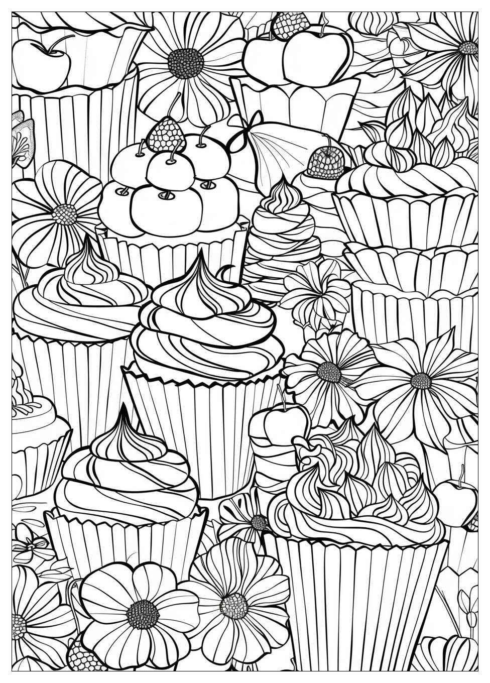 Cupcake Coloring Pages-19