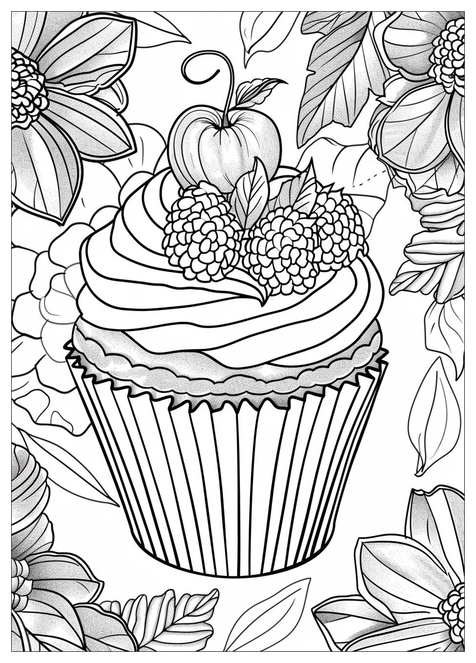 Cupcake Coloring Pages-2