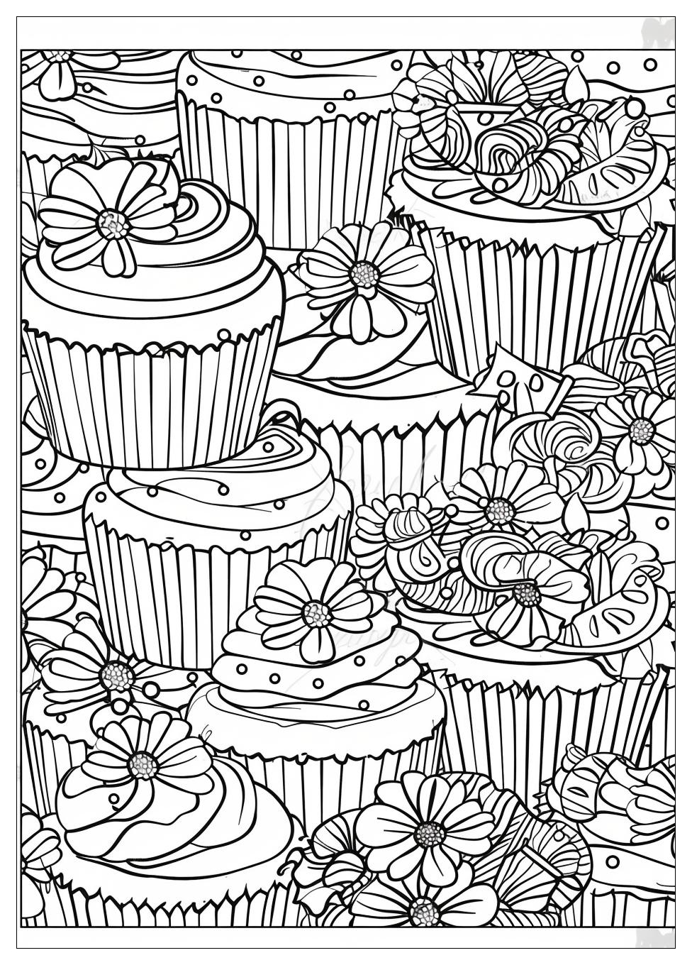 Cupcake Coloring Pages-20