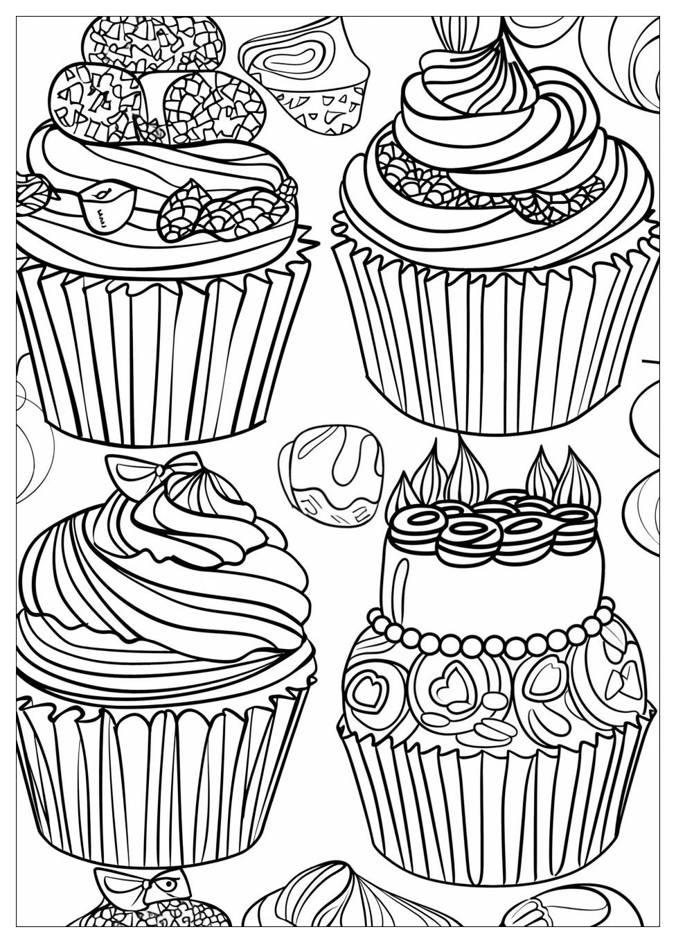 Cupcake Coloring Pages-4