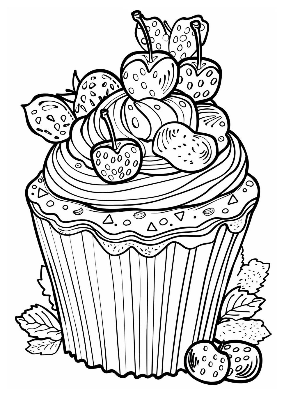 Cupcake Coloring Pages-5