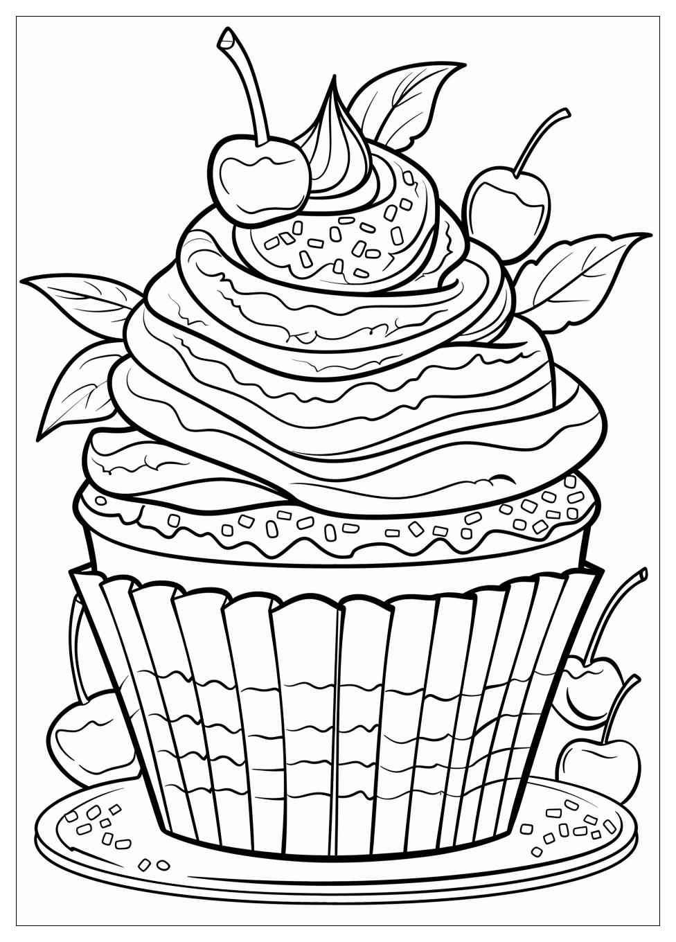 Cupcake Coloring Pages-6