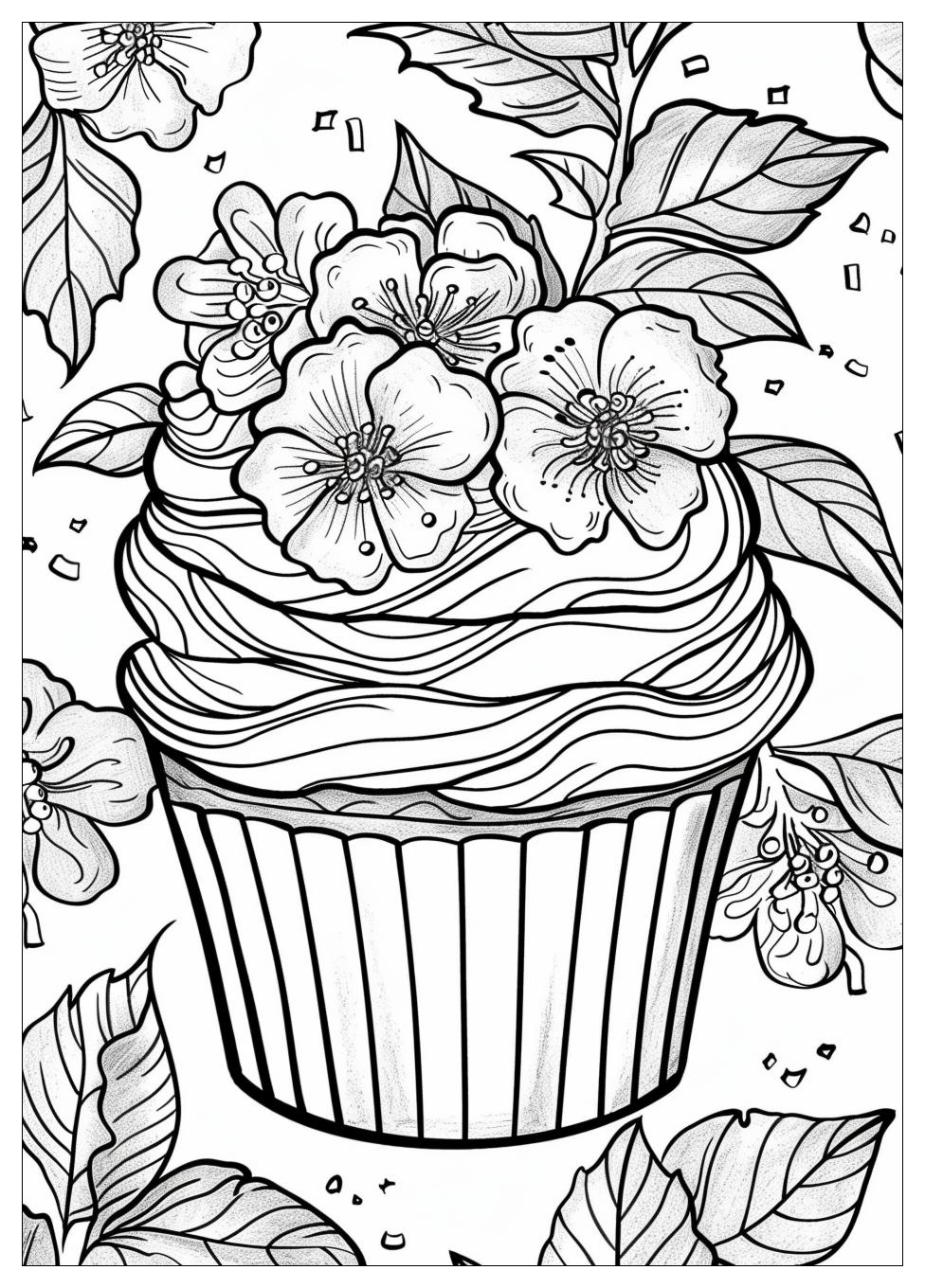 Cupcake Coloring Pages-7