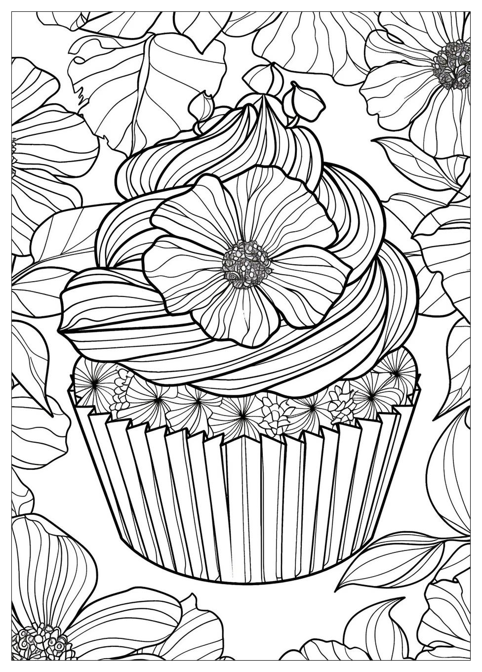 Cupcake Coloring Pages-9