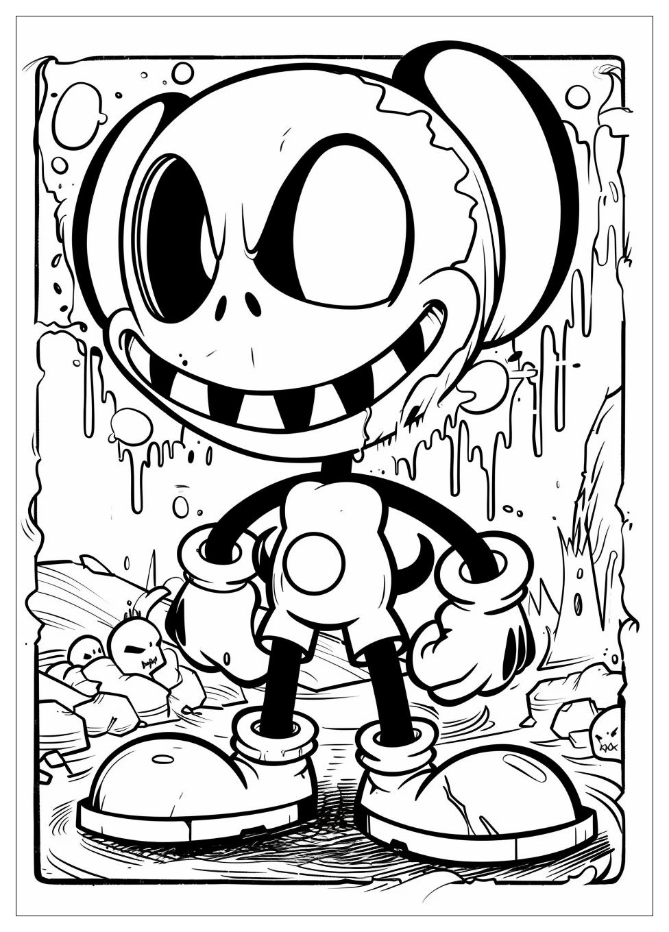 Cuphead Coloring Pages-16