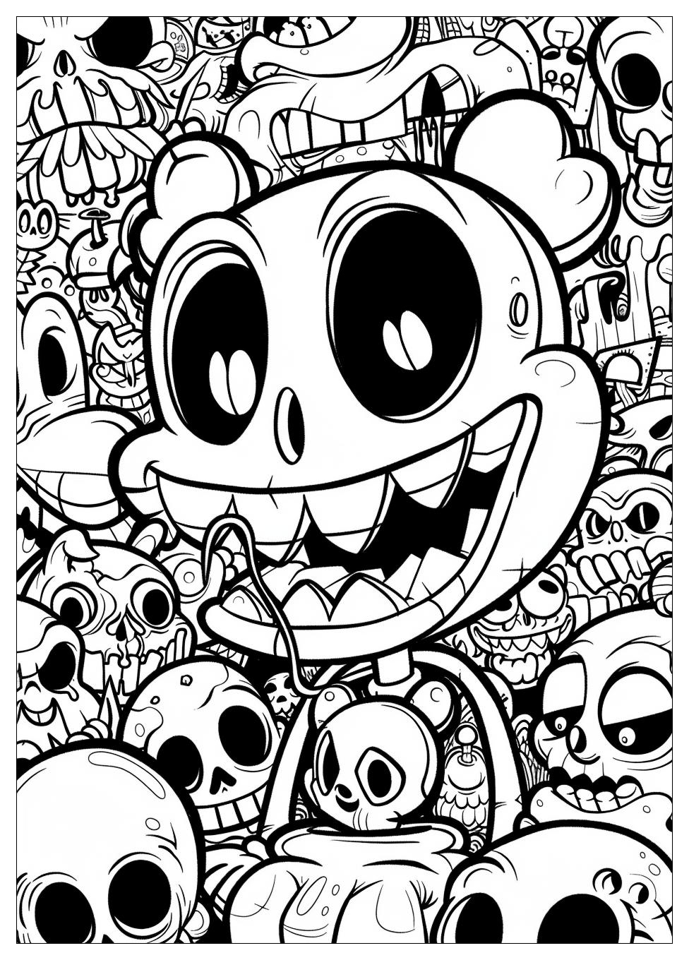 Cuphead Coloring Pages-17