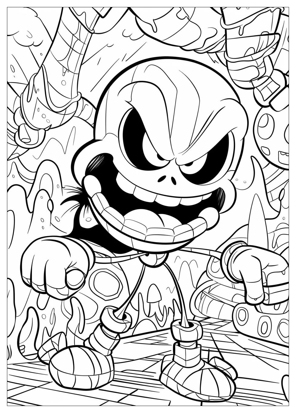 Cuphead Coloring Pages-5