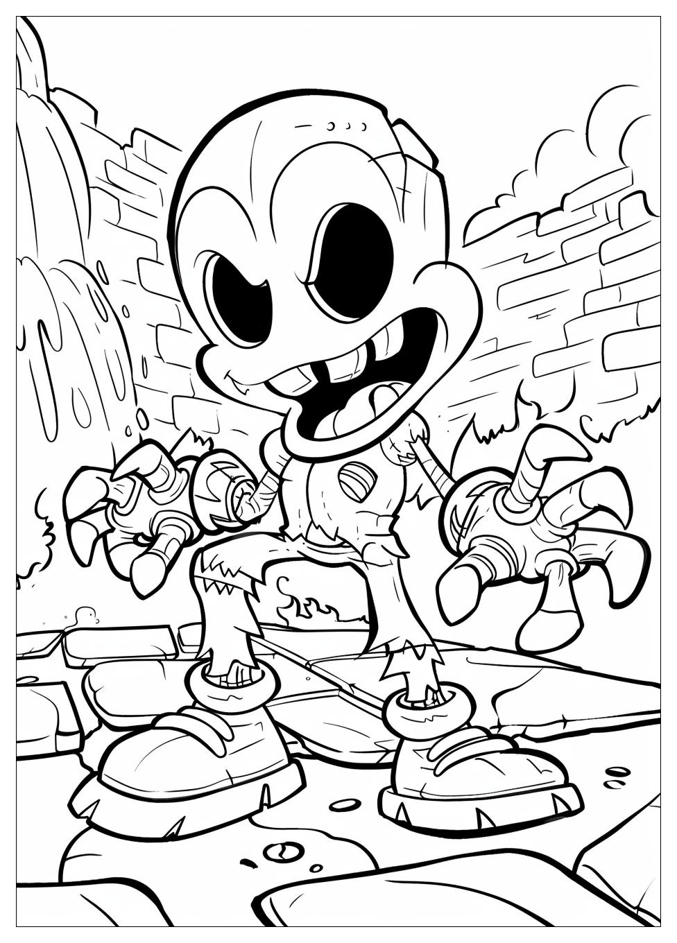 Cuphead Coloring Pages-7