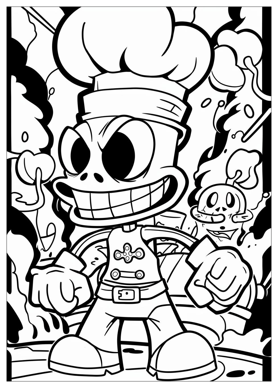 Cuphead Coloring Pages-8