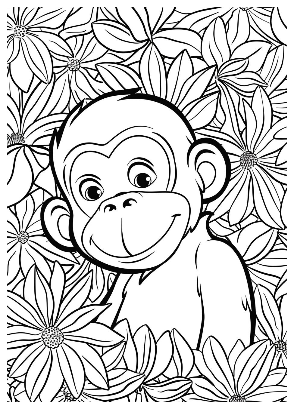 Curious George Coloring Pages-1