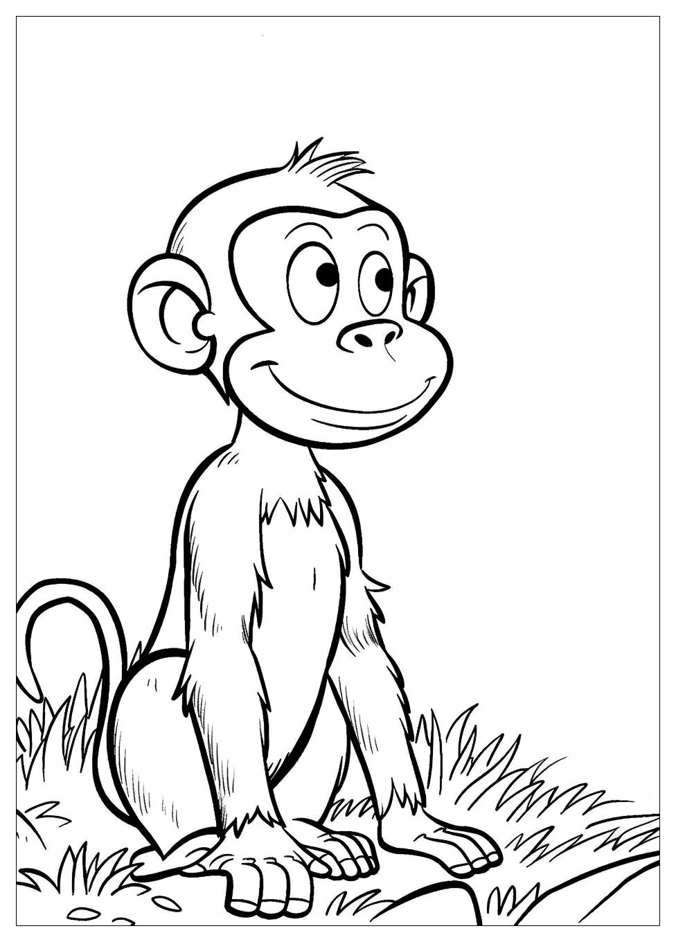 Curious George Coloring Pages-10