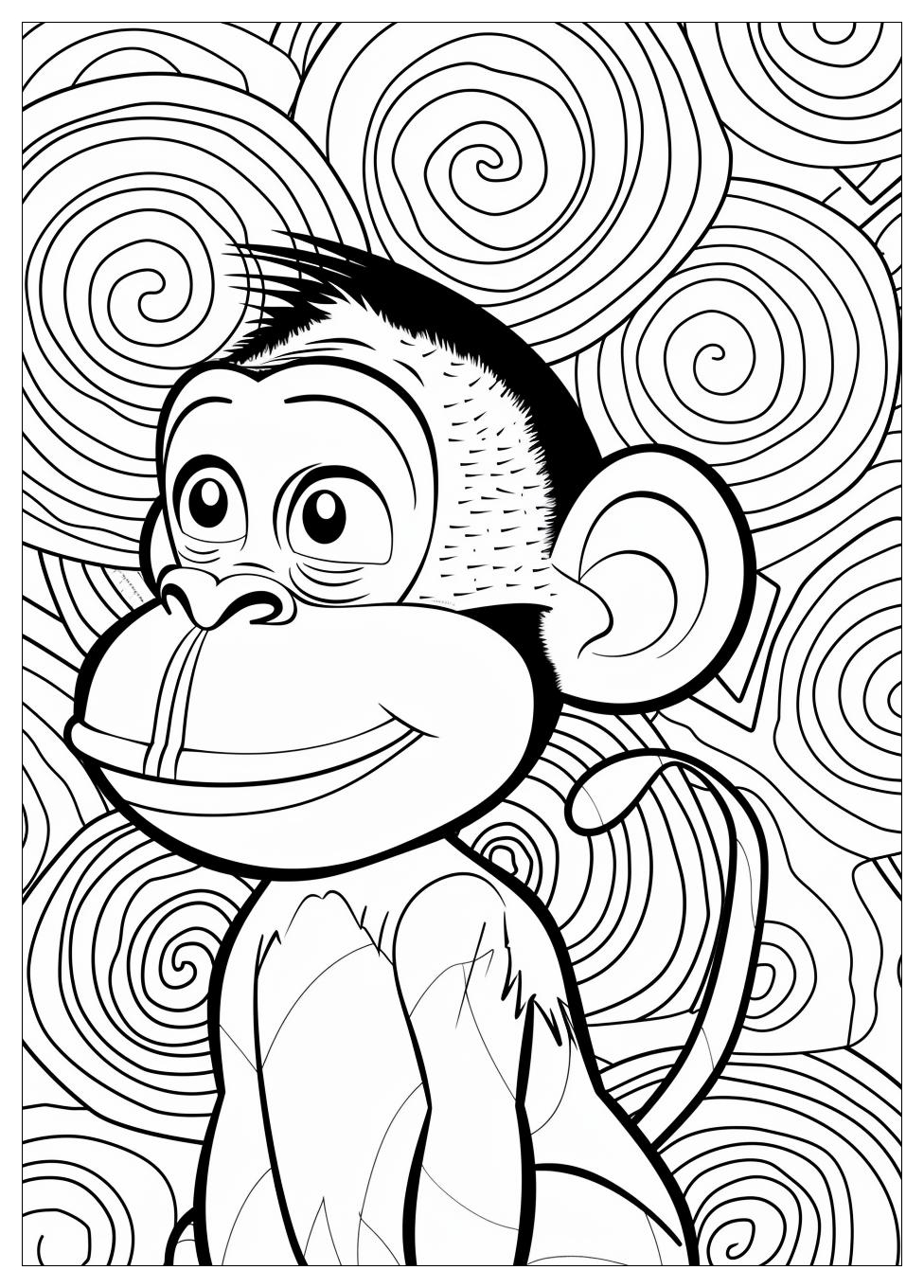 Curious George Coloring Pages-11