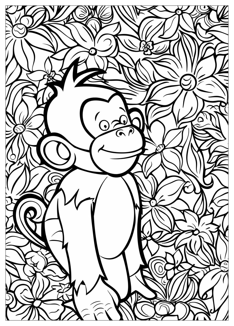 Curious George Coloring Pages-14