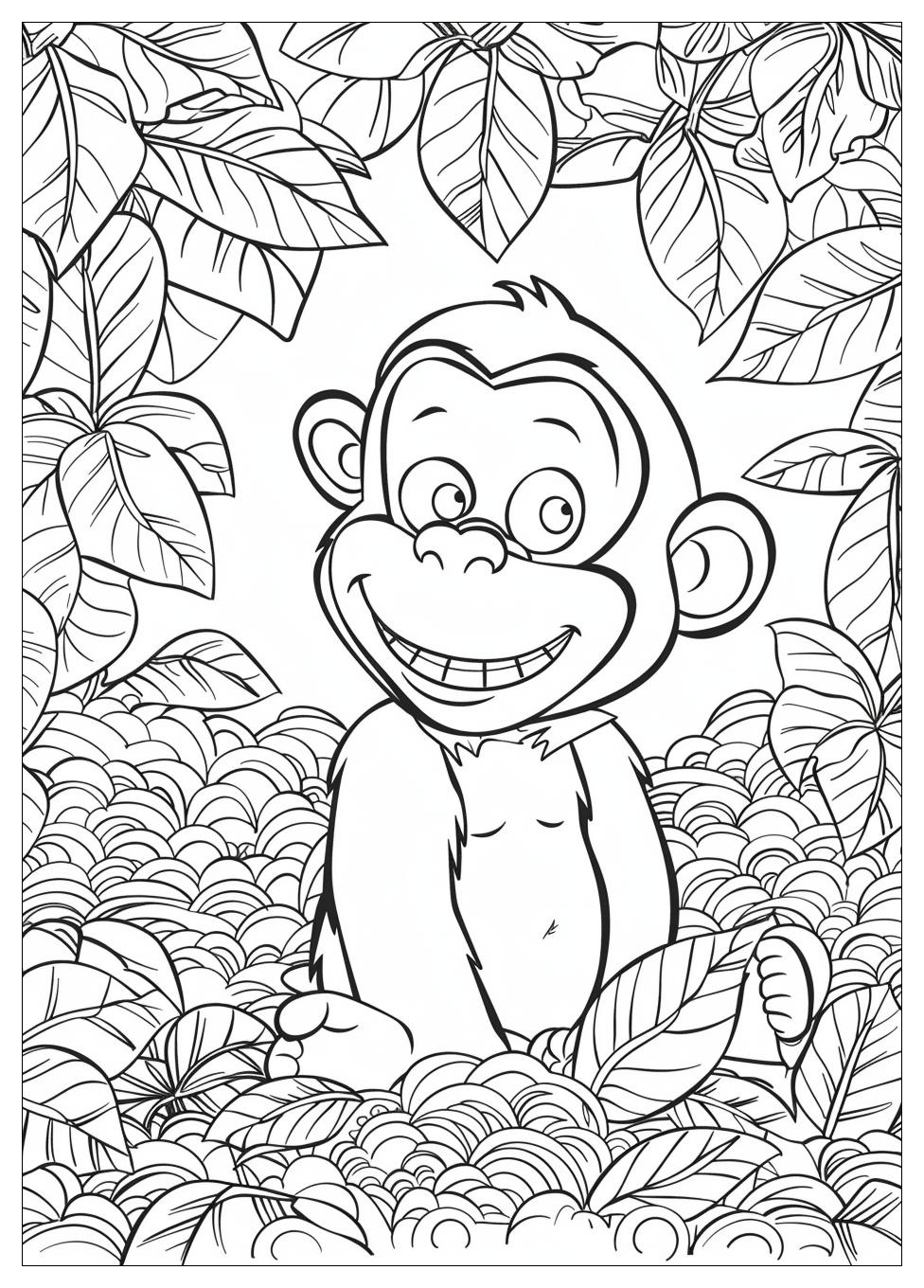 Curious George Coloring Pages-15