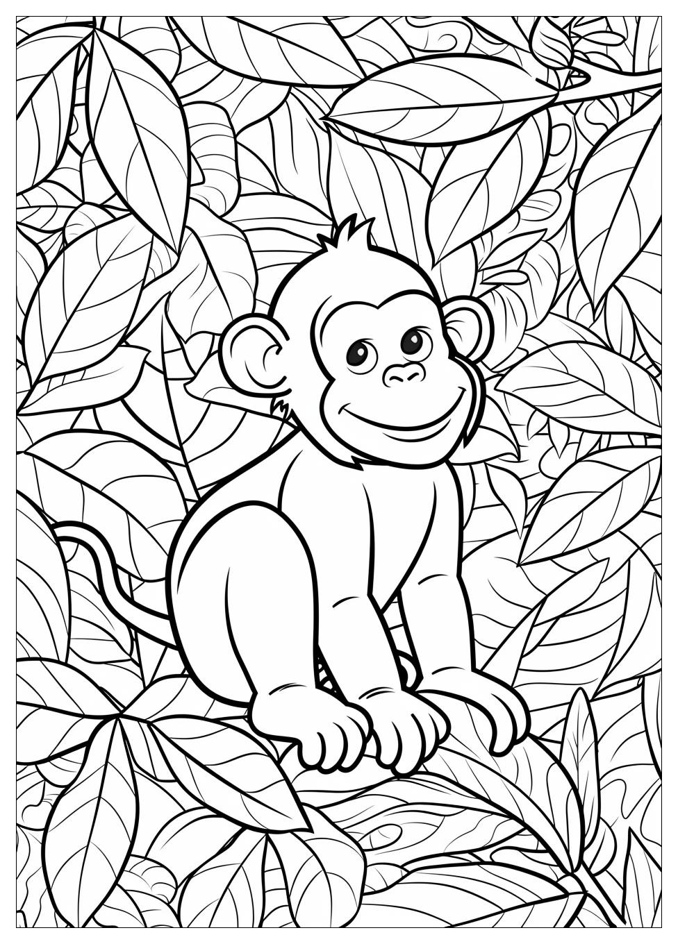 Curious George Coloring Pages-16