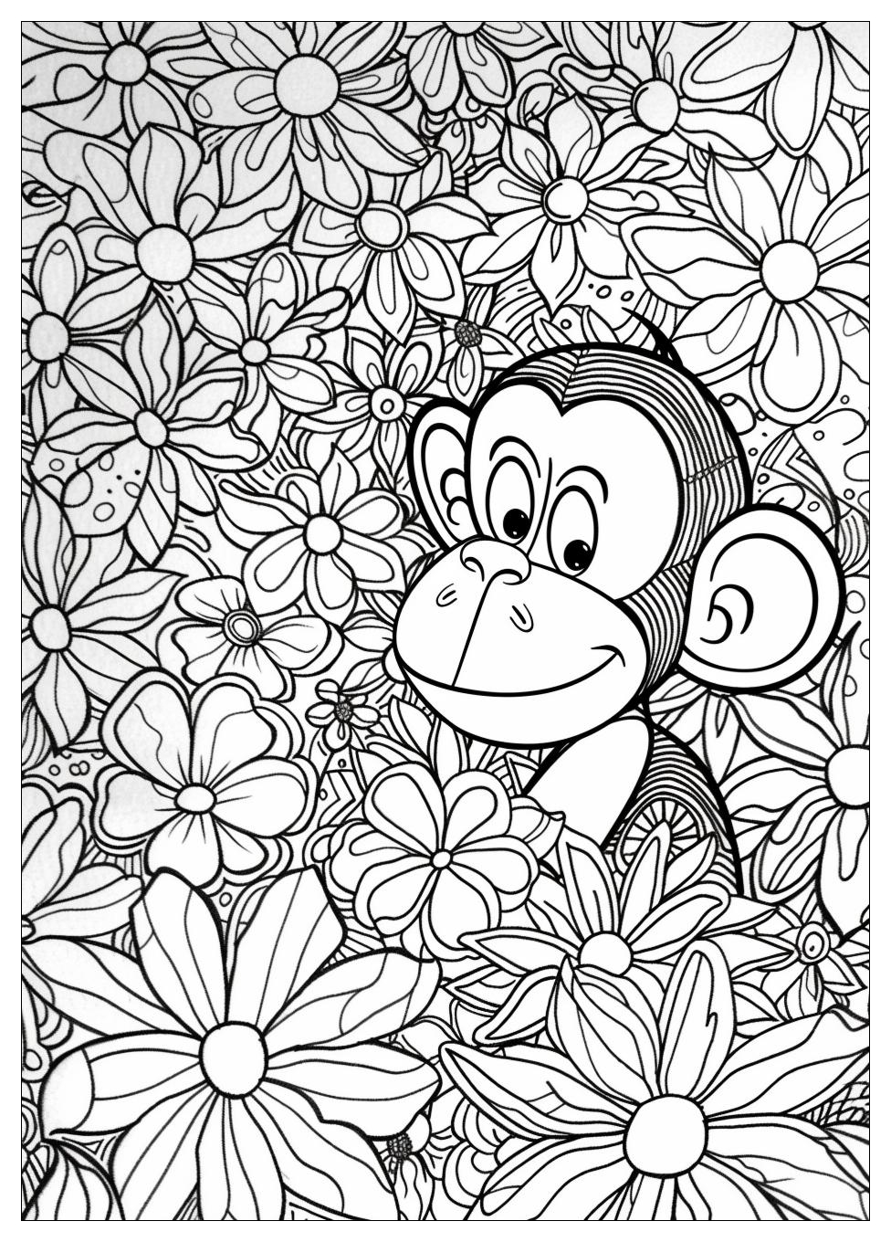 Curious George Coloring Pages-19