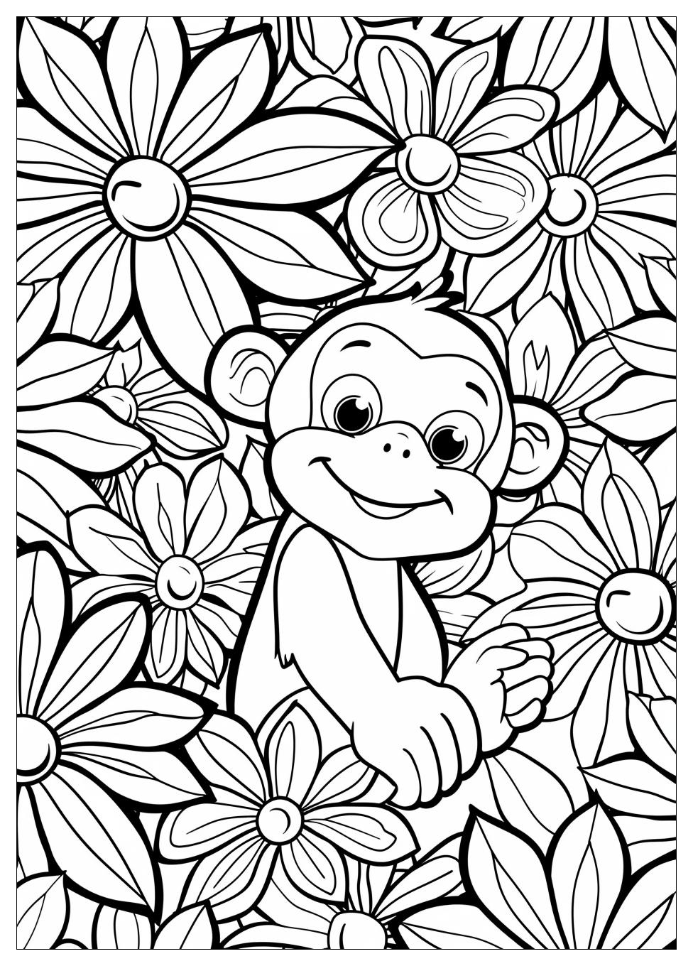 Curious George Coloring Pages-3