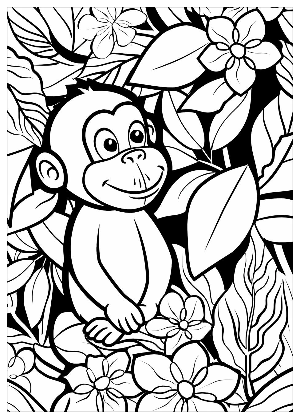 Curious George Coloring Pages-4