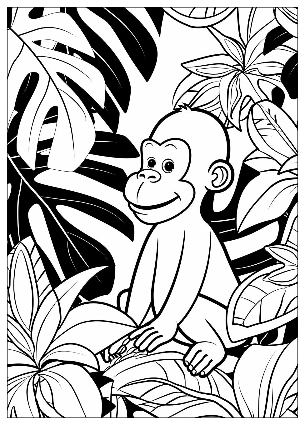 Curious George Coloring Pages-6